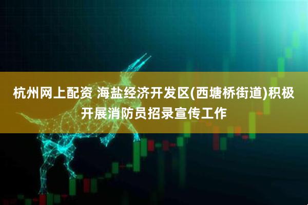 杭州网上配资 海盐经济开发区(西塘桥街道)积极开展消防员招录宣传工作
