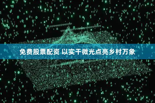 免费股票配资 以实干微光点亮乡村万象